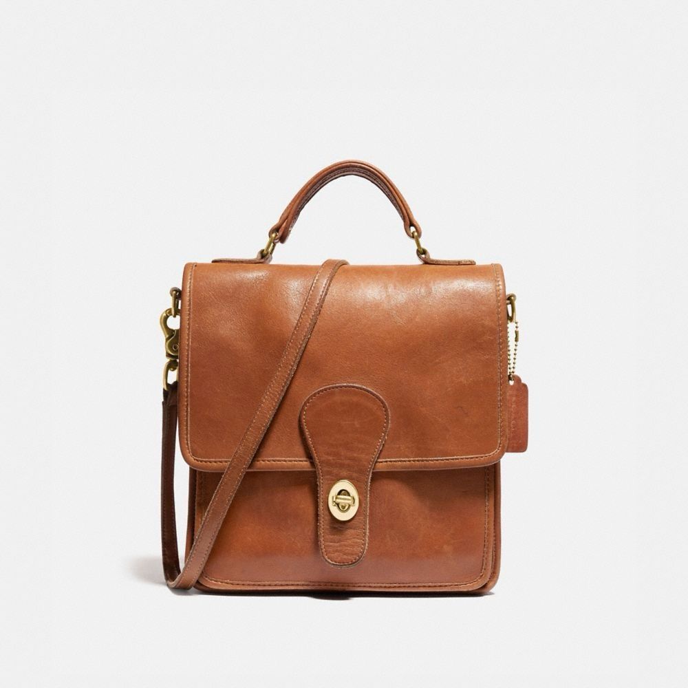 Coach Vintage Station Bag In British Tan Leather With Brass Hardware Style #5130 - Picture 2 of 14